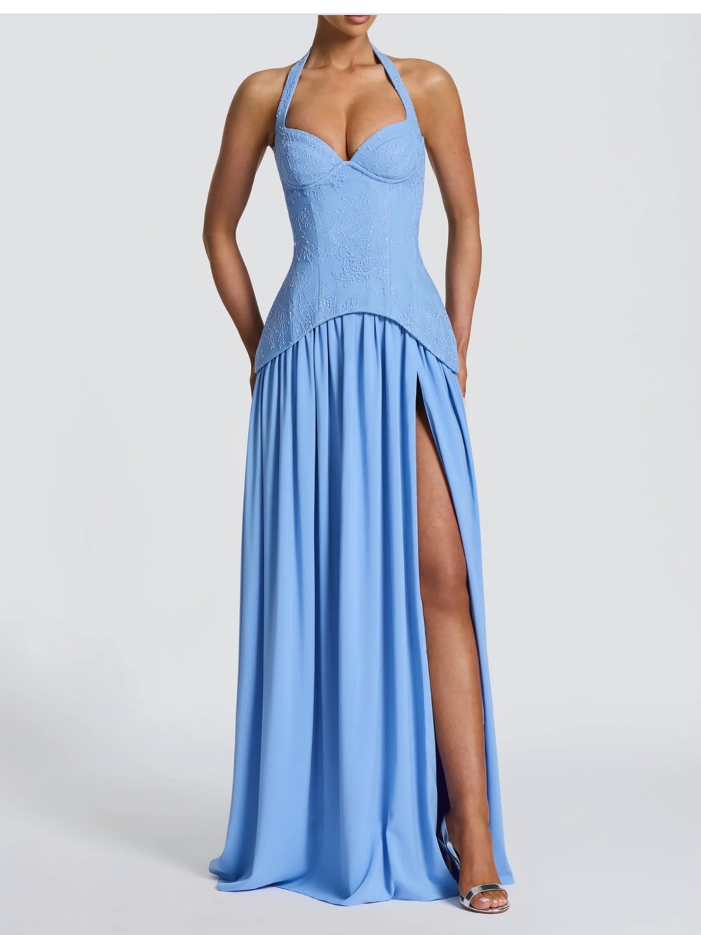 Almira Maxi Dress- Powder Blue